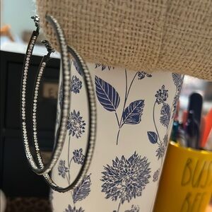 Elegant Black Hoop Earrings